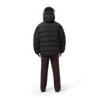 MAIUM Gevoerde Regenjas Unisex Short Puffer Black