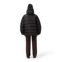 MAIUM Gevoerde Regenjas Unisex Short Puffer Black