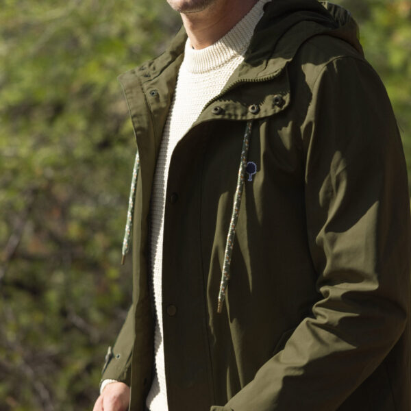 Faguo Gresigne Raincoat Co Syn Woven Khaki
